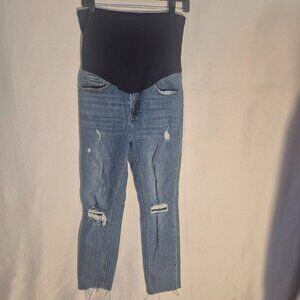 Pink Blush maternity distressed jeans for 27" waist